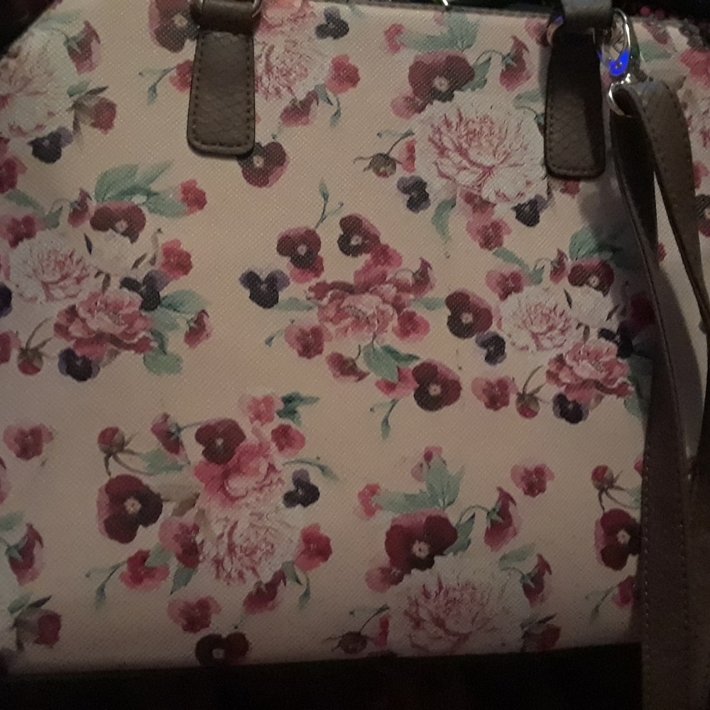 dome pink flower bag